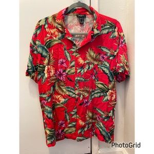 Red tropical Shirt